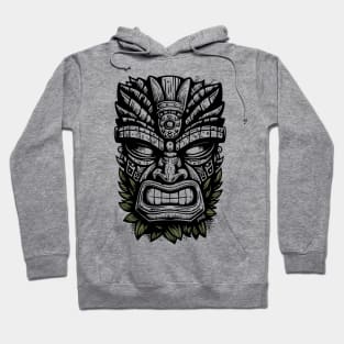 Ward Off Evil with this Island Tiki Mask Design by gnarly Hoodie